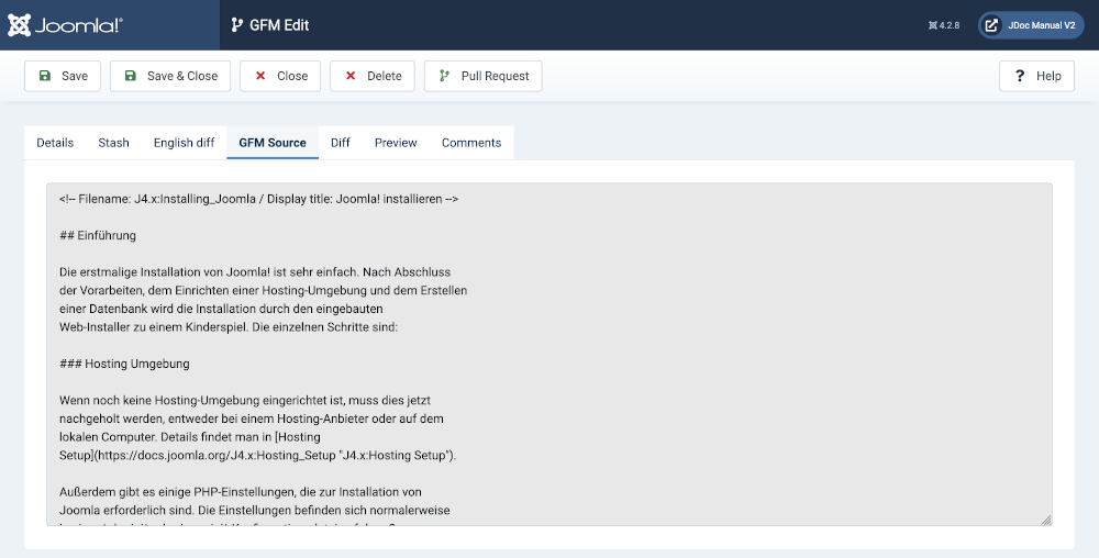 markdown source