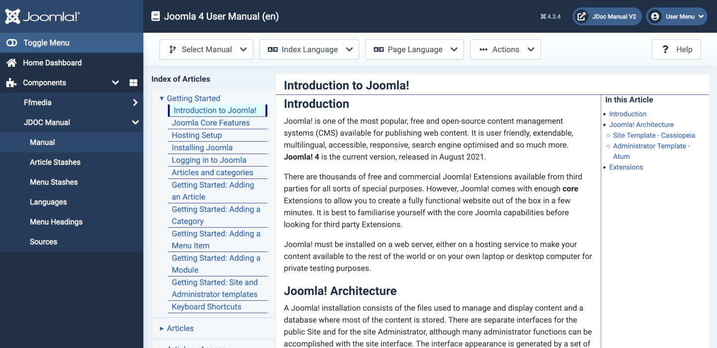 Manual Administrator View