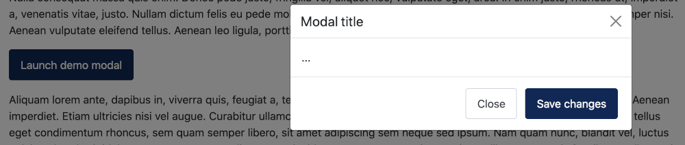 Bootstrap modal