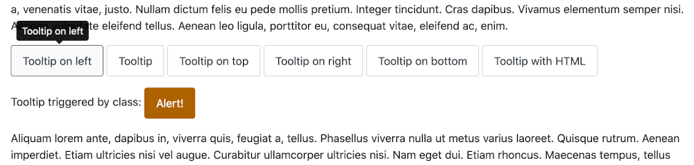 Bootstrap tooltip