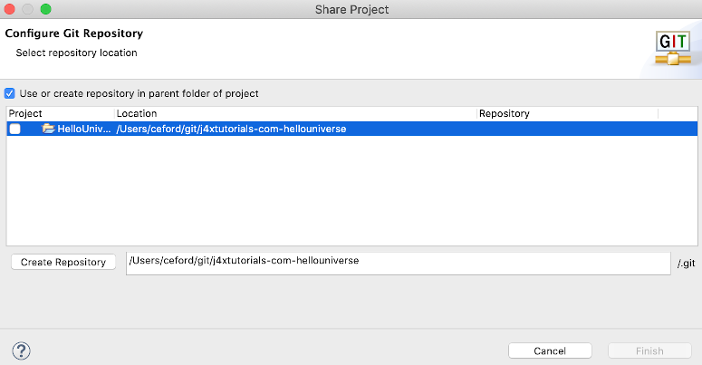 Configure Git Repository