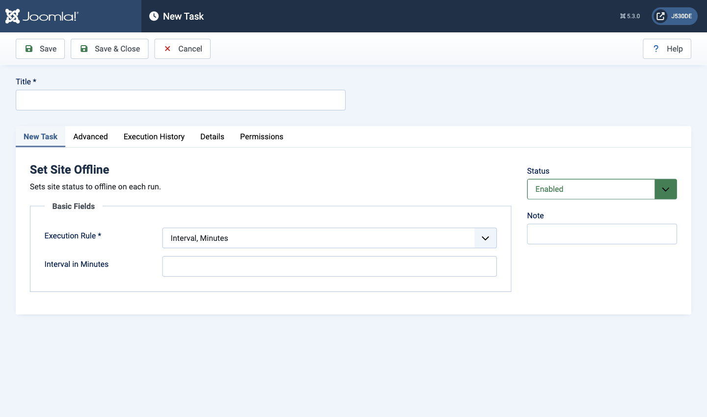 joomla update notification parameters