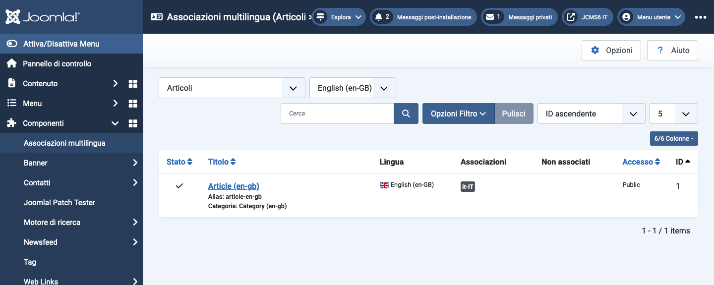 Elenco associazioni multilingue