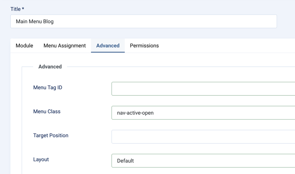 menu class setting in backend for nav-active-open for toggle stay open on active menu